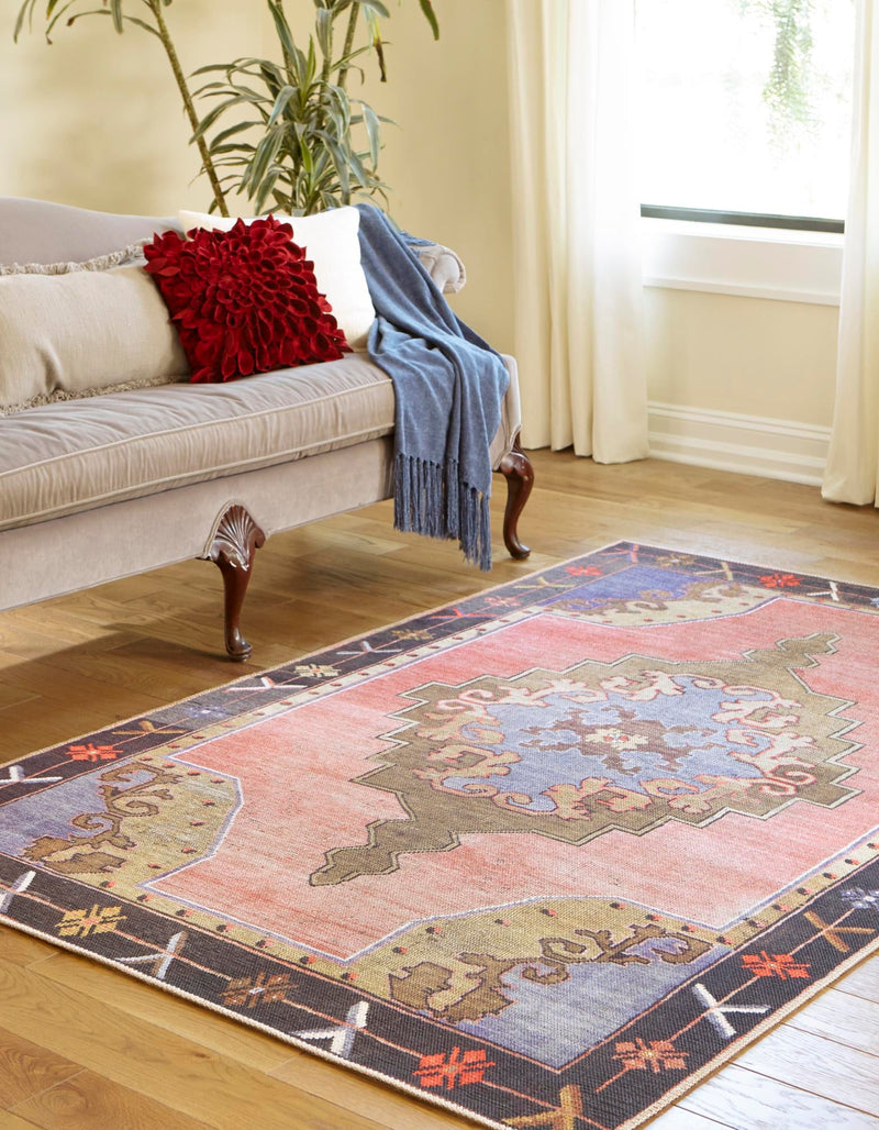 Heritage Elegance Collection Area Rug - Winterthur (Pink) Rectangle Pink lifestyle 3