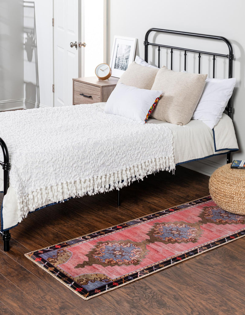 Heritage Elegance Collection Area Rug - Winterthur (Pink) Runner Pink lifestyle 19