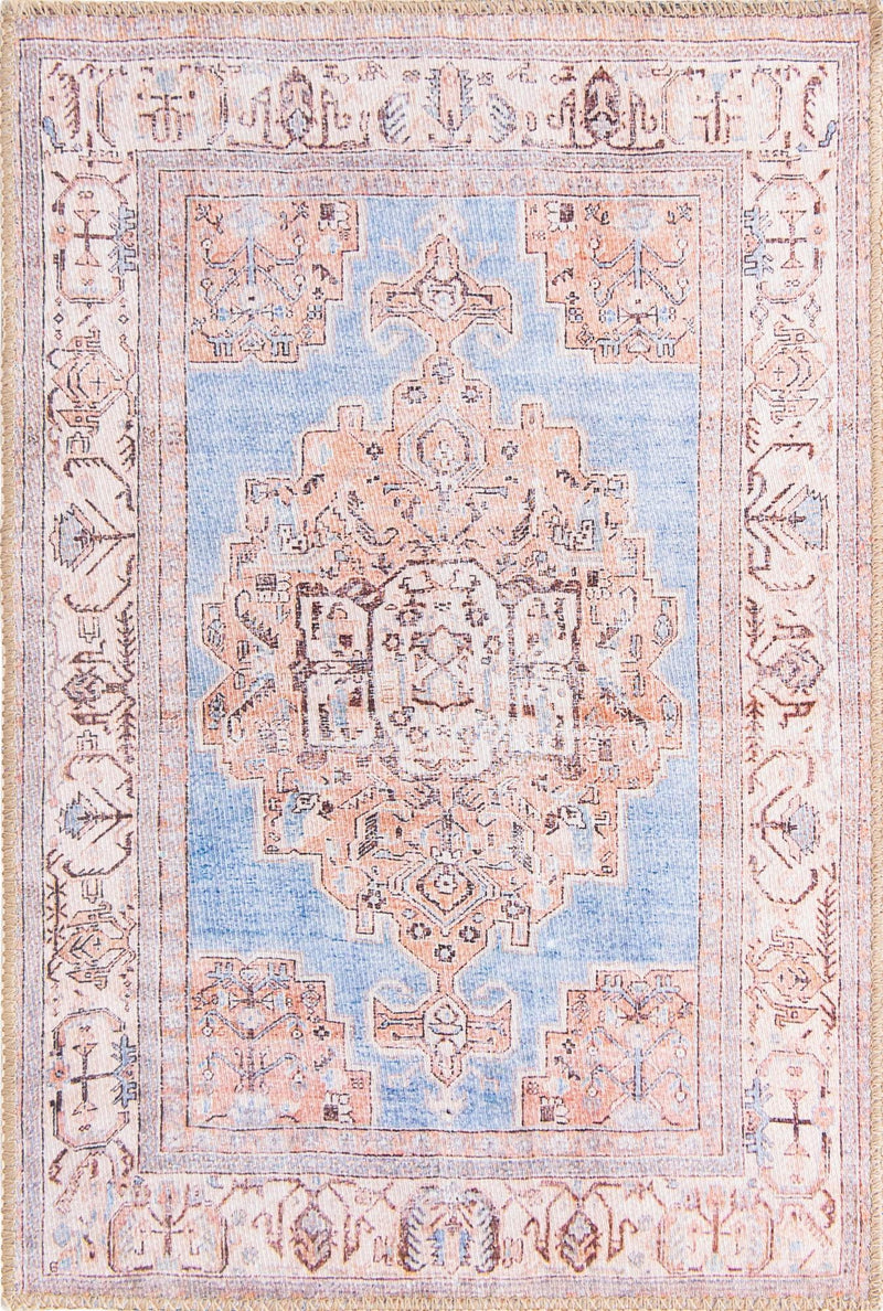 Heritage Elegance Collection Area Rug - Blenheim Rectangle Blue Main