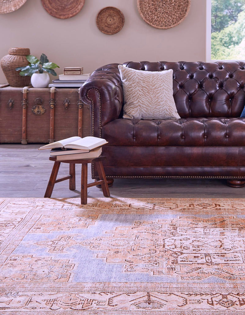 Heritage Elegance Collection Area Rug - Blenheim Rectangle Blue lifestyle 3