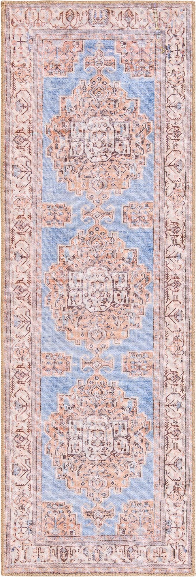 Heritage Elegance Collection Area Rug - Blenheim Runner Blue lifestyle 10