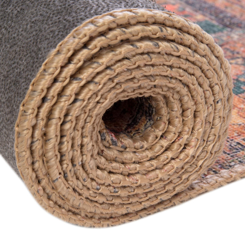 Heritage Elegance Collection Area Rug - Windsor (Rust Red) Rectangle Rust Red lifestyle 12