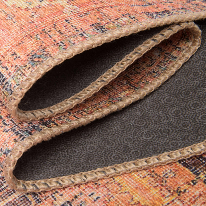 Heritage Elegance Collection Area Rug - Windsor (Rust Red) Rectangle Rust Red lifestyle 13