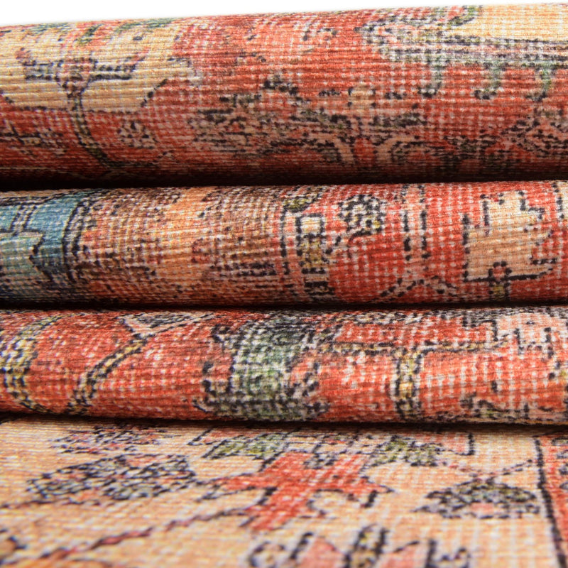 Heritage Elegance Collection Area Rug - Windsor (Rust Red) Rectangle Rust Red lifestyle 14