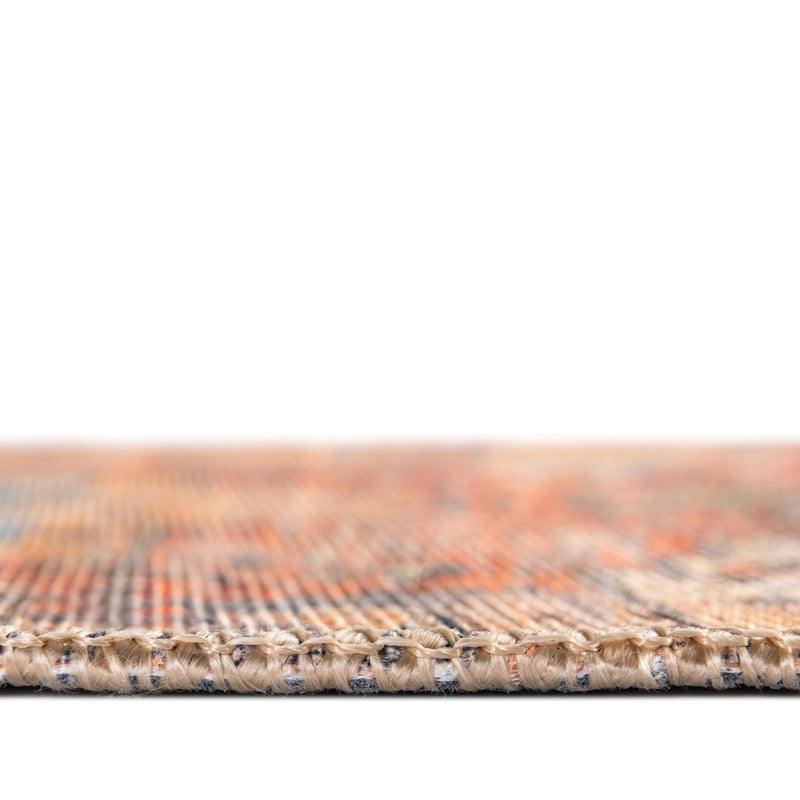 Heritage Elegance Collection Area Rug - Windsor (Rust Red) Round Rust Red lifestyle 32