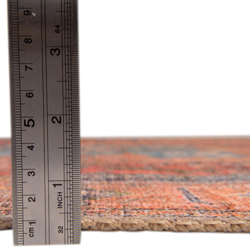 Heritage Elegance Collection Area Rug - Windsor (Rust Red) Square Rust Red lifestyle 35