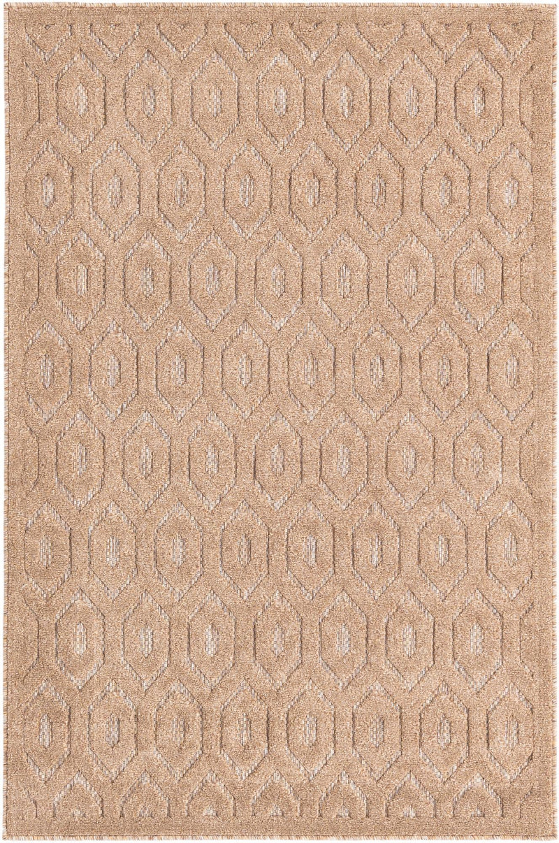 Garden Lattice Charm Collection Area Rug - Arbor (Beige) Rectangle Beige Main
