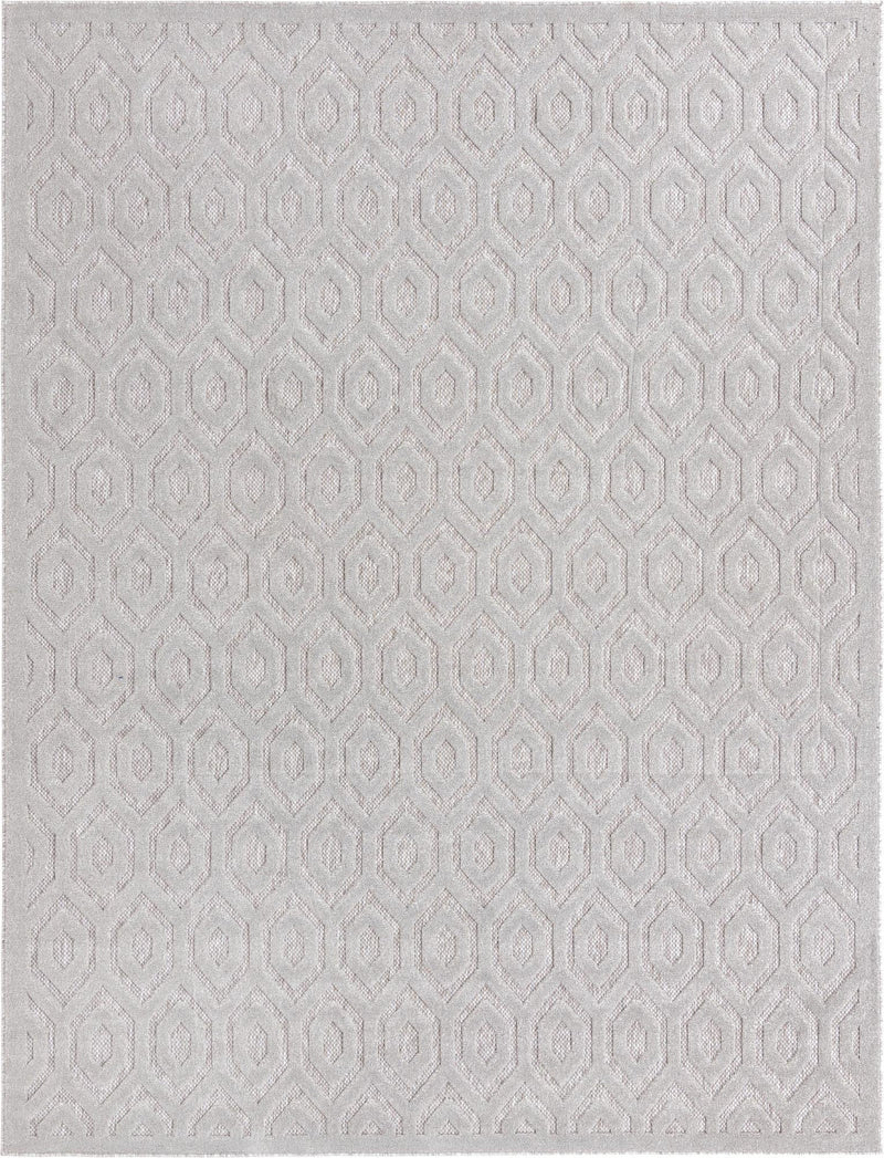 Garden Lattice Charm Collection Area Rug - Arbor (Grey) Rectangle Grey Main
