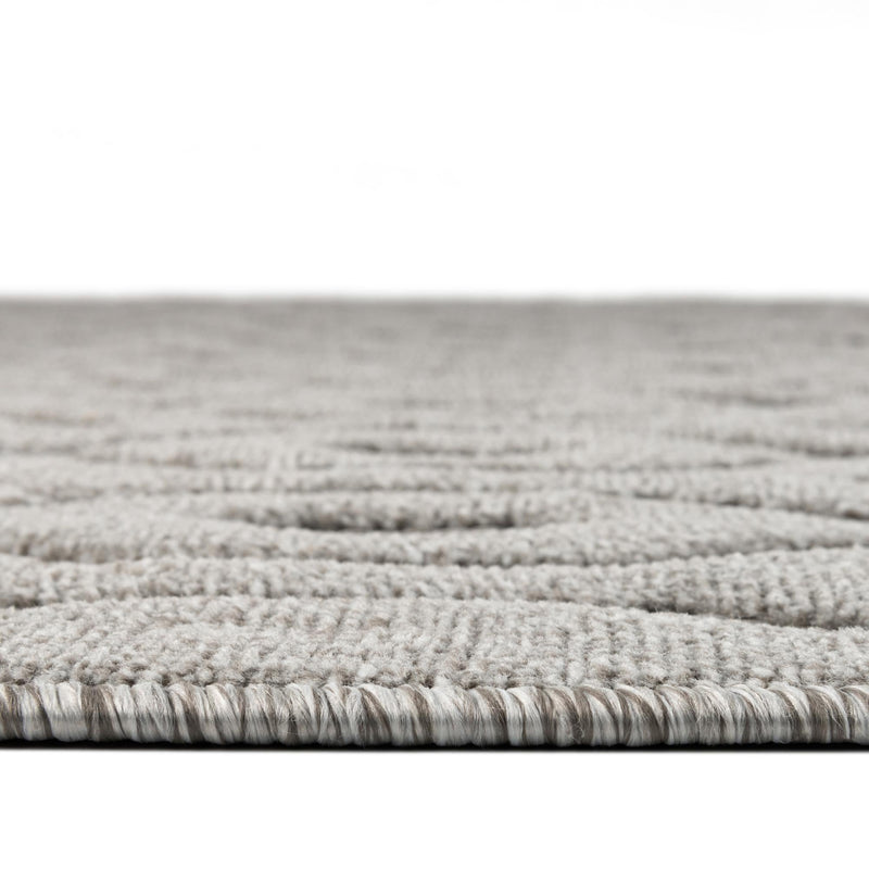 Garden Lattice Charm Collection Area Rug - Arbor (Grey) Rectangle Grey lifestyle 12