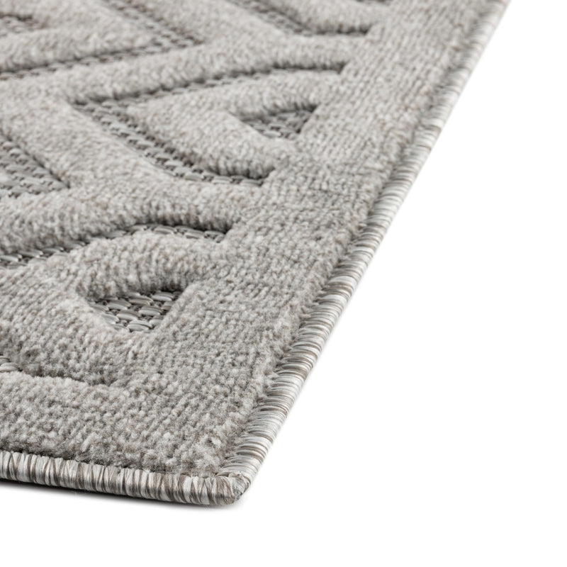 Garden Lattice Charm Collection Area Rug - Arbor (Grey) Rectangle Grey lifestyle 14