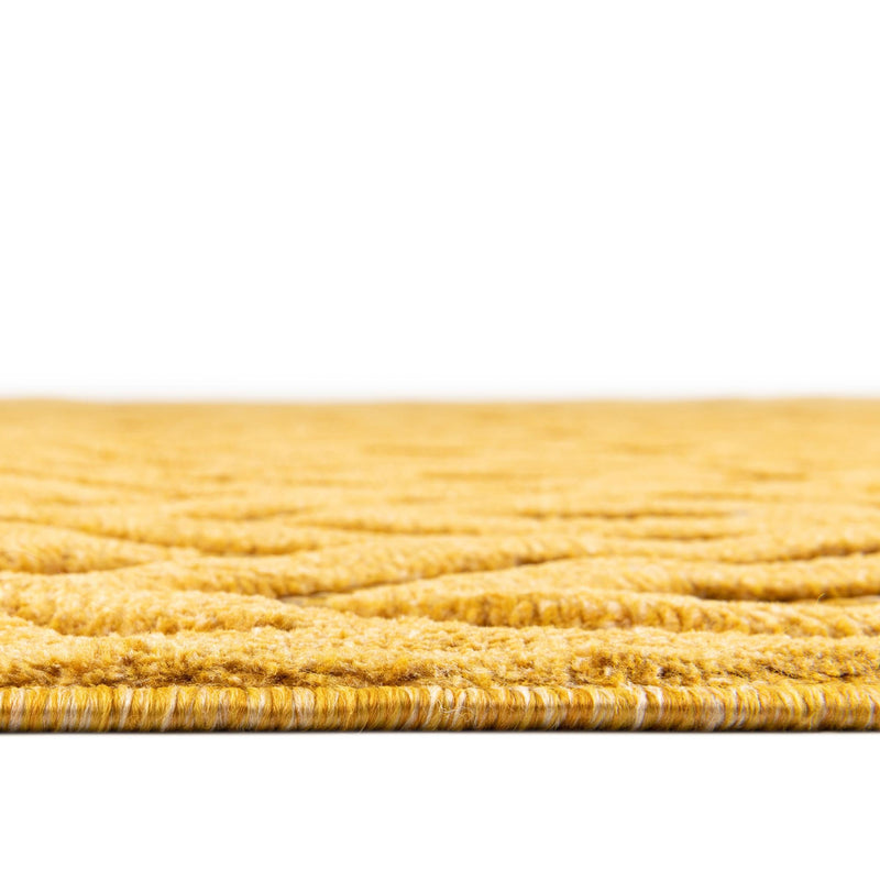 Garden Lattice Charm Collection Area Rug - Arbor (Yellow) Rectangle Yellow lifestyle 12