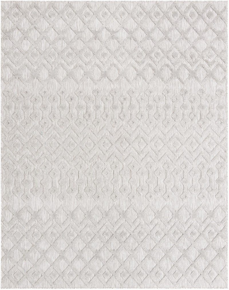 Garden Lattice Charm Collection Area Rug - Pergola (Grey) Rectangle Grey Main
