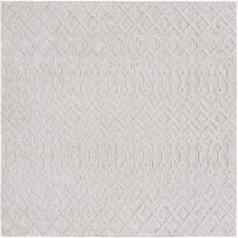 Garden Lattice Charm Collection Area Rug - Pergola (Grey) Square Grey lifestyle 17