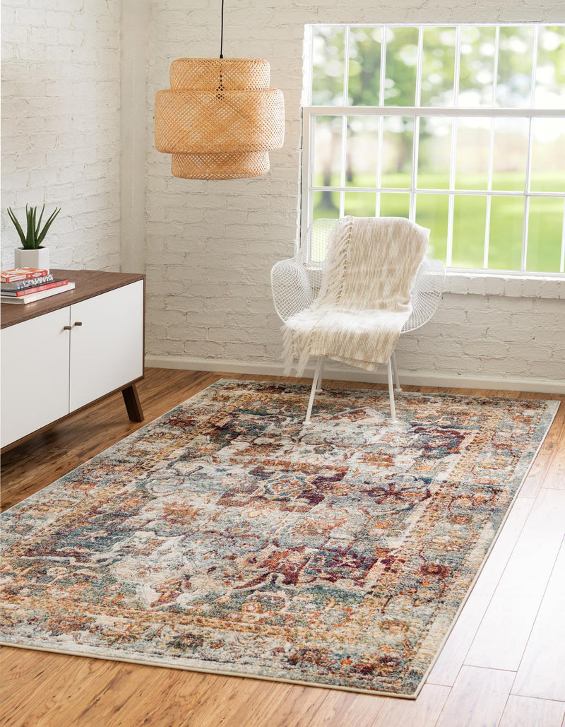 Savannah Soiree Collection Area Rug - Everglade (Ivory) Rectangle Ivory lifestyle 2