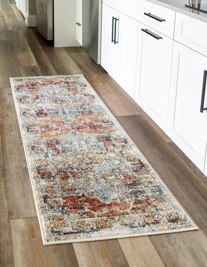 Savannah Soiree Collection Area Rug - Everglade (Ivory) Runner Ivory lifestyle 24