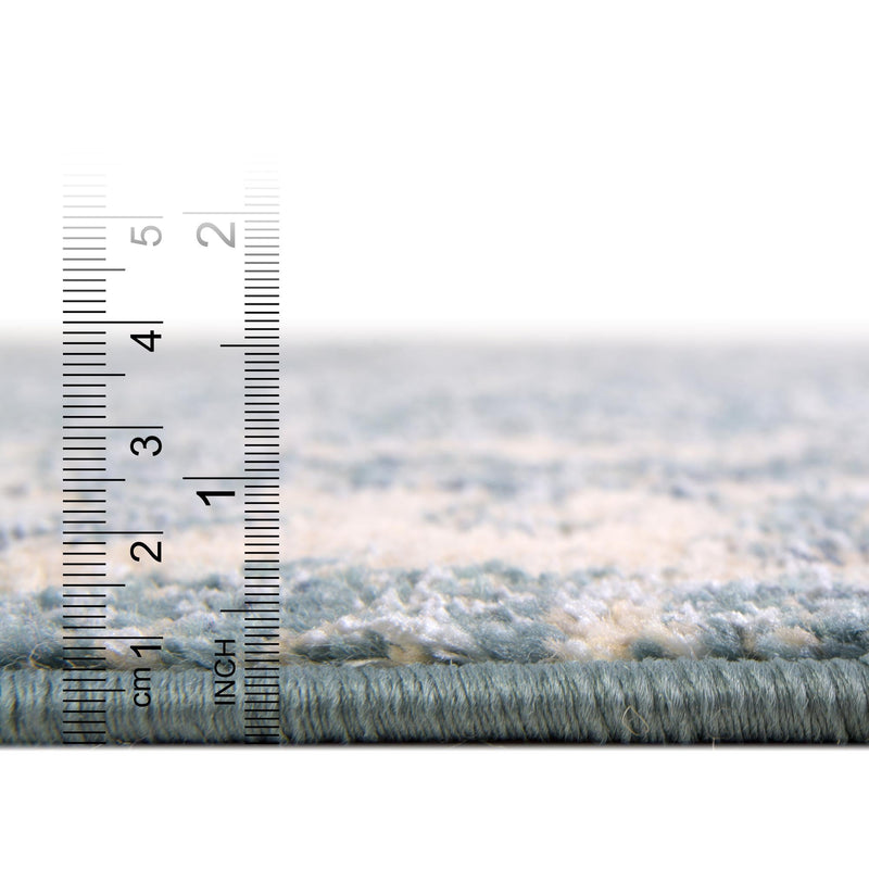 Savannah Soiree Collection Area Rug - Everglade (Blue) Rectangle Blue lifestyle 6