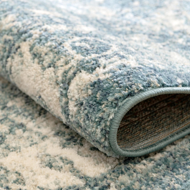 Savannah Soiree Collection Area Rug - Everglade (Blue) Rectangle Blue lifestyle 7