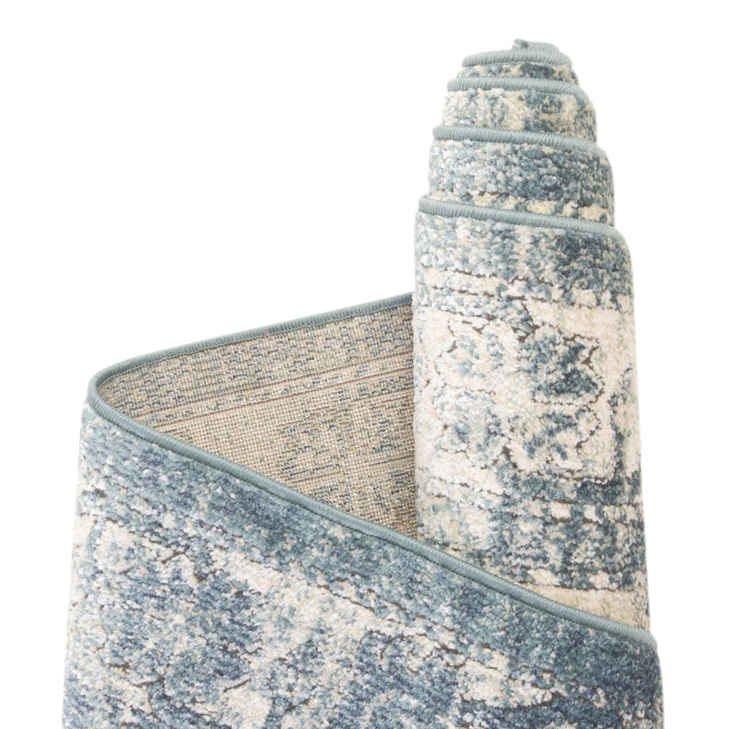 Savannah Soiree Collection Area Rug - Everglade (Blue) Rectangle Blue lifestyle 12