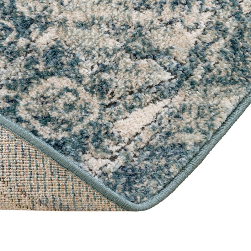 Savannah Soiree Collection Area Rug - Everglade (Blue) Oval Blue lifestyle 43