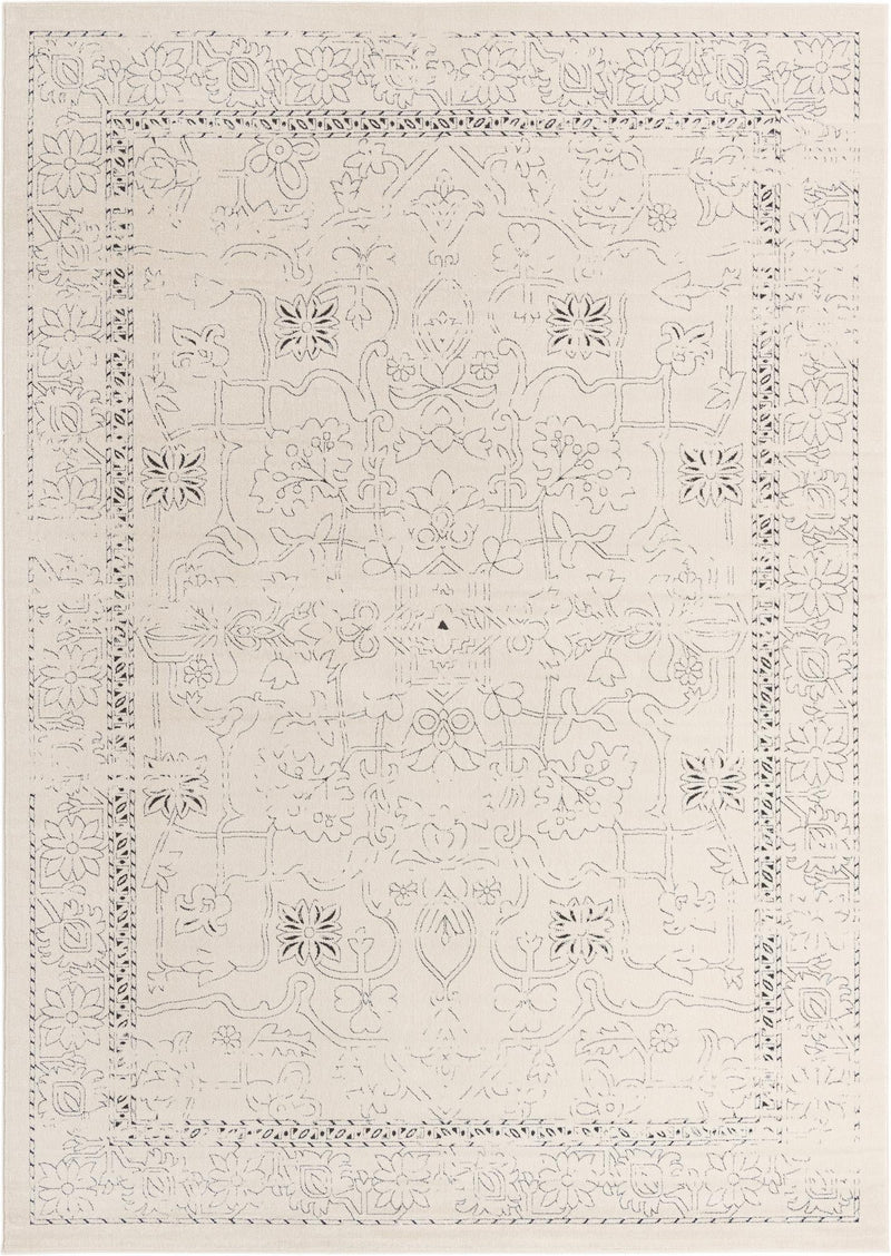 Savannah Soiree Collection Area Rug - Everglade (White) Rectangle White lifestyle 2