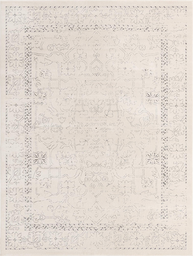 Savannah Soiree Collection Area Rug - Everglade (White) Rectangle White Main