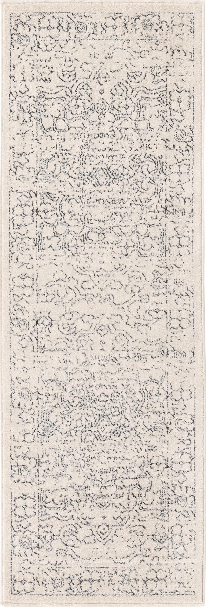 Savannah Soiree Collection Area Rug - Everglade (White) Runner White lifestyle 20
