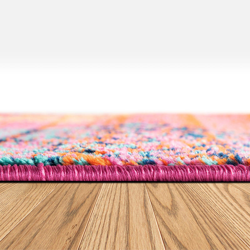Oceanview Gardens Collection Area Rug - Marina Rectangle Rust Red lifestyle 8