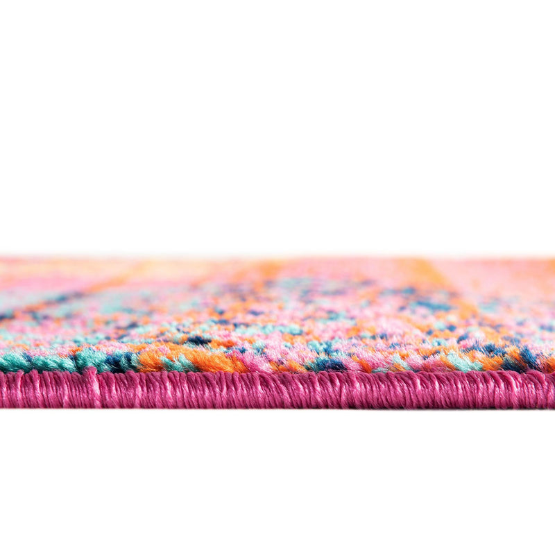 Oceanview Gardens Collection Area Rug - Marina Oval Rust Red lifestyle 47