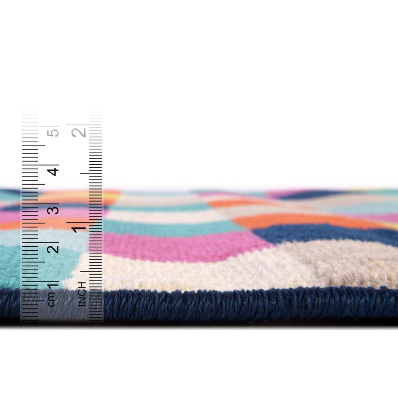Oceanview Gardens Collection Area Rug - Harbor Round Multi lifestyle 30