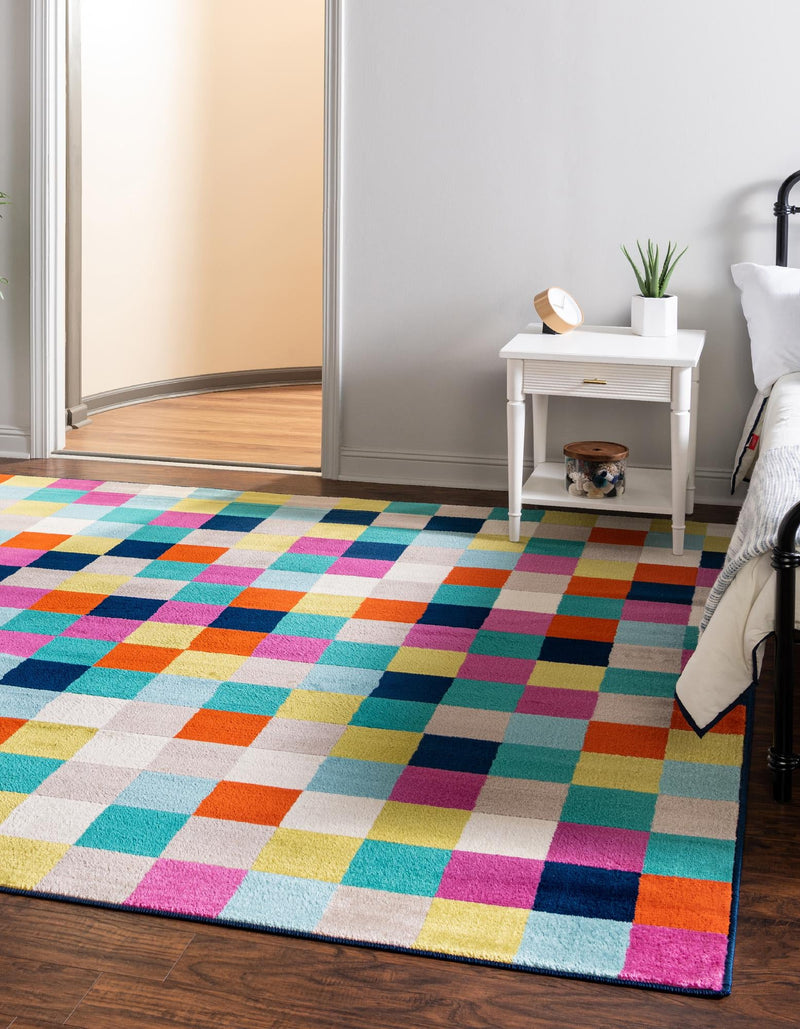 Oceanview Gardens Collection Area Rug - Harbor Square Multi lifestyle 26