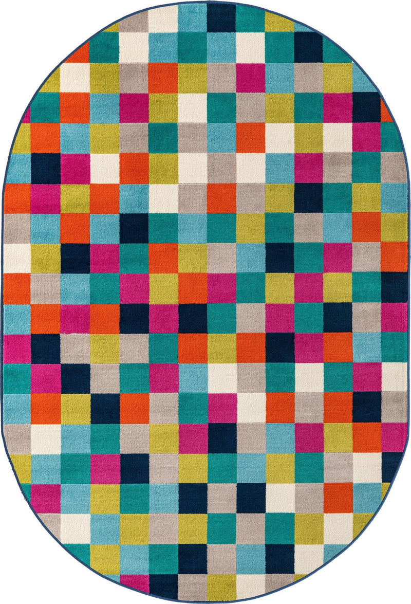 Oceanview Gardens Collection Area Rug - Harbor Oval Multi lifestyle 14