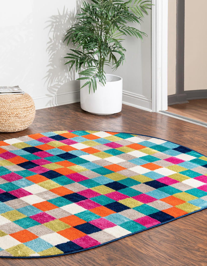 Oceanview Gardens Collection Area Rug - Harbor Oval Multi lifestyle 28