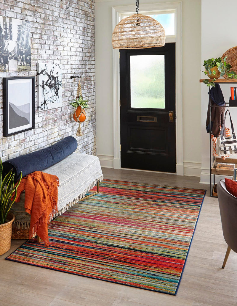 Oceanview Gardens Collection Area Rug - Reef Rectangle Multi lifestyle 2