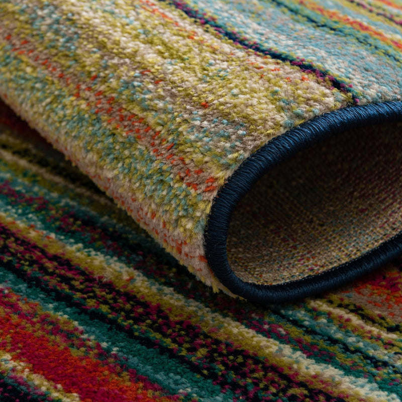 Oceanview Gardens Collection Area Rug - Reef Square Multi lifestyle 32