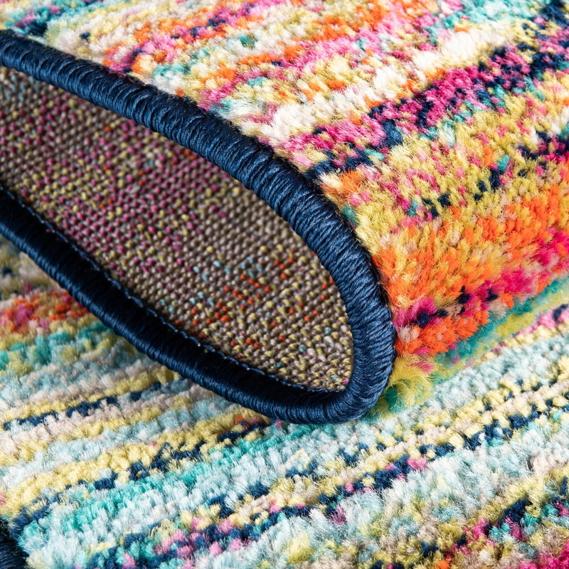 Oceanview Gardens Collection Area Rug - Reef Octagon Multi lifestyle 34