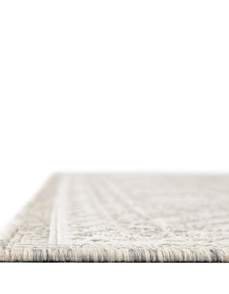 Tribal Terrace Treasures Collection Area Rug - Incan Isle (Light Gray) Square Light Gray lifestyle 5