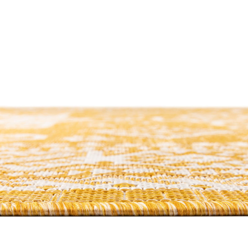 Tribal Terrace Treasures Collection Area Rug - Incan Isle (Yellow) Rectangle Yellow lifestyle 4