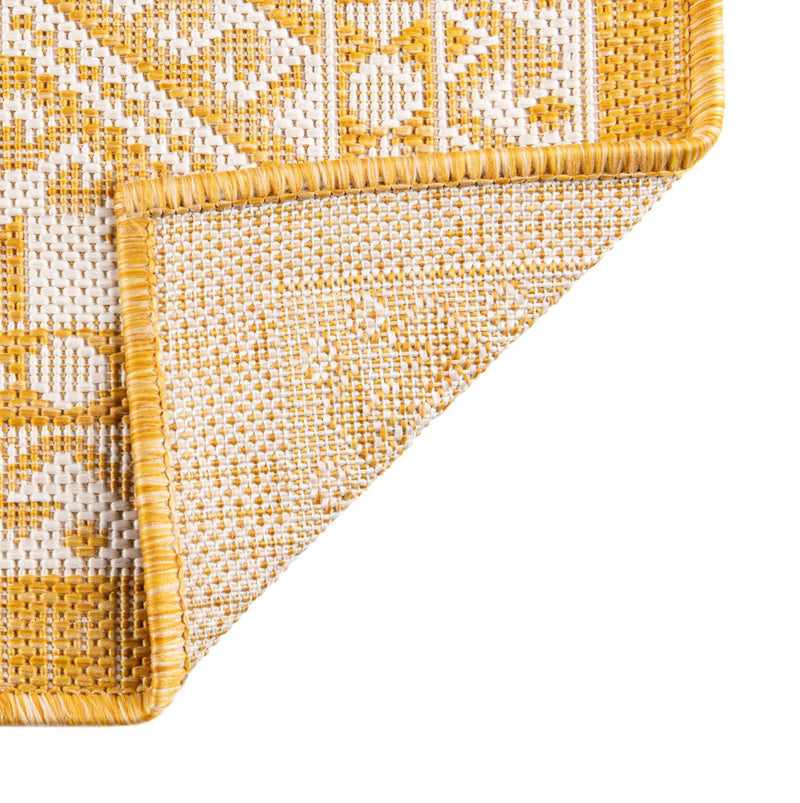 Tribal Terrace Treasures Collection Area Rug - Incan Isle (Yellow) Rectangle Yellow lifestyle 8