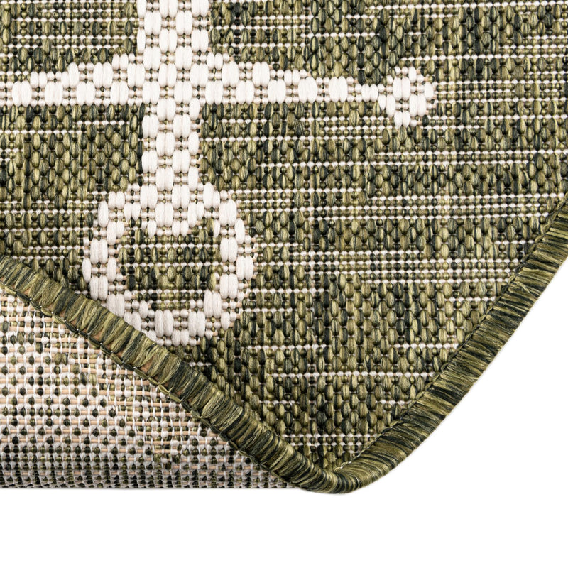 Seaside Haven Rugs Collection Area Rug - Sapphire (Green) Oval Green lifestyle 7