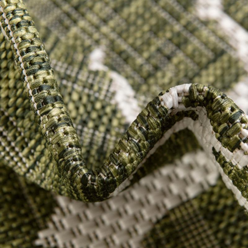 Seaside Haven Rugs Collection Area Rug - Sapphire (Green) Octagon Green lifestyle 6