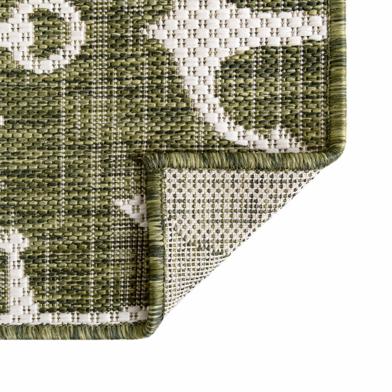 Seaside Haven Rugs Collection Area Rug - Sapphire (Green) Octagon Green lifestyle 7
