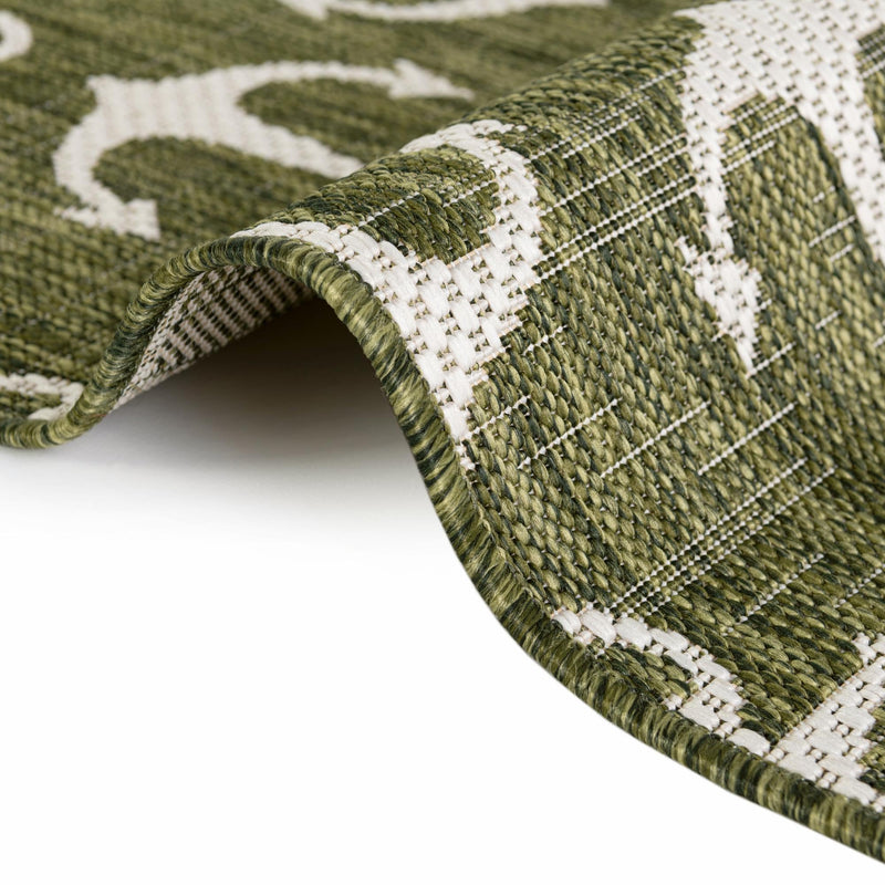 Seaside Haven Rugs Collection Area Rug - Sapphire (Green) Octagon Green lifestyle 8