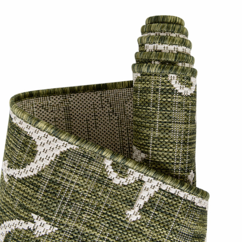 Seaside Haven Rugs Collection Area Rug - Sapphire (Green) Octagon Green lifestyle 9