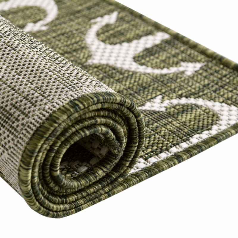 Seaside Haven Rugs Collection Area Rug - Sapphire (Green) Octagon Green lifestyle 10