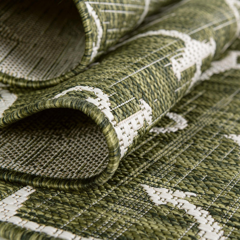 Seaside Haven Rugs Collection Area Rug - Sapphire (Green) Octagon Green lifestyle 11