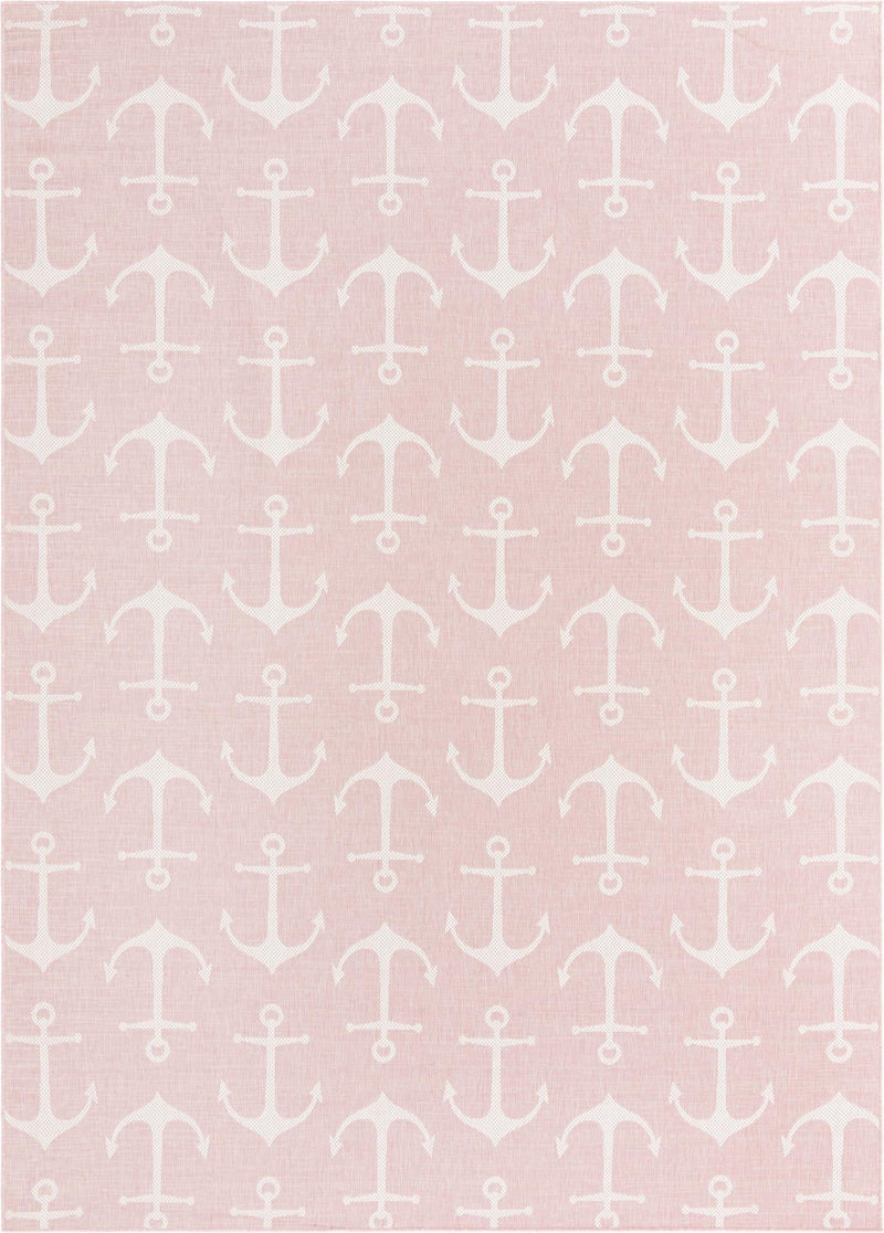 Seaside Haven Rugs Collection Area Rug - Sapphire (Pink) Rectangle Pink Main