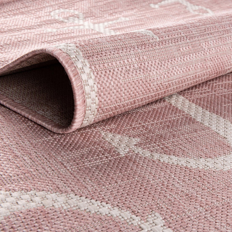 Seaside Haven Rugs Collection Area Rug - Sapphire (Pink) Rectangle Pink lifestyle 6