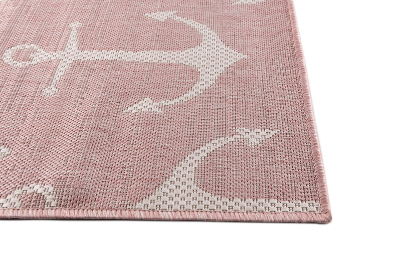 Seaside Haven Rugs Collection Area Rug - Sapphire (Pink) Rectangle Pink lifestyle 10