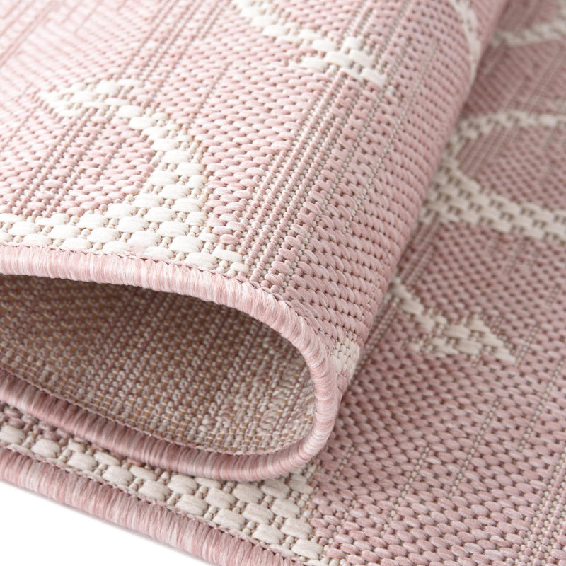 Seaside Haven Rugs Collection Area Rug - Sapphire (Pink) Square Pink lifestyle 4