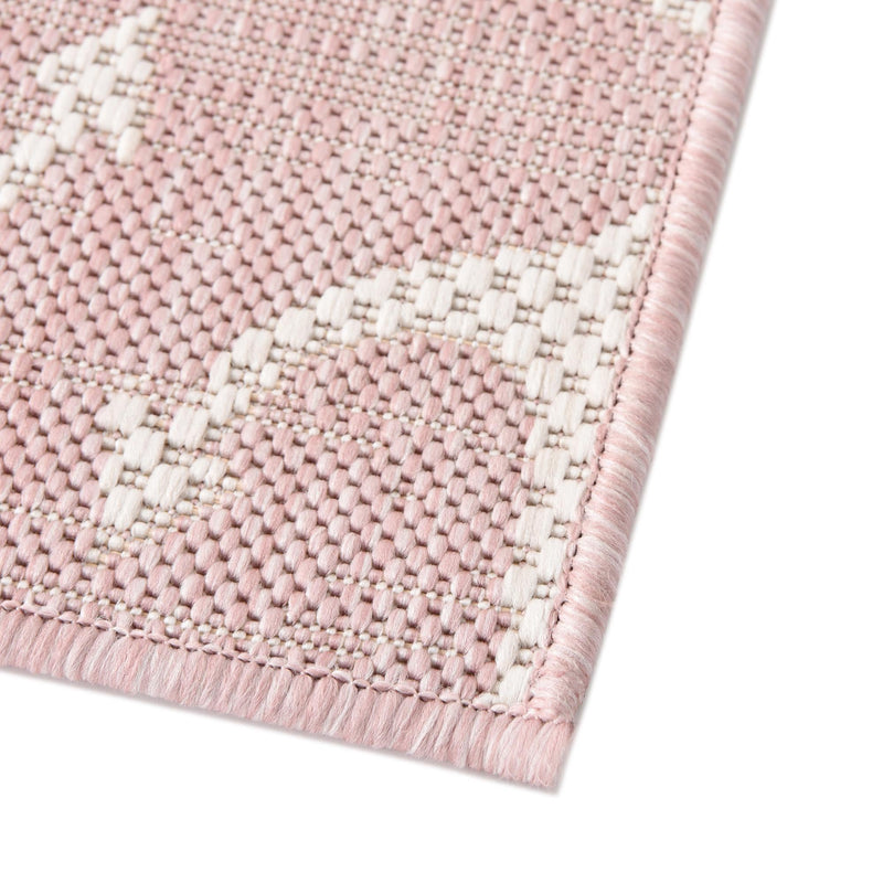 Seaside Haven Rugs Collection Area Rug - Sapphire (Pink) Square Pink lifestyle 5